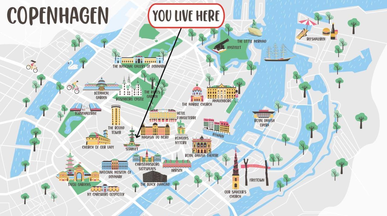 Beautiful Apartments On Stroget In Copenhagen City Center Luaran gambar